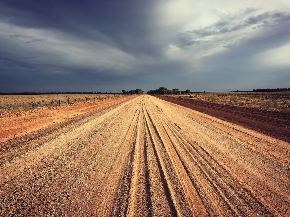 Outback road in Australia