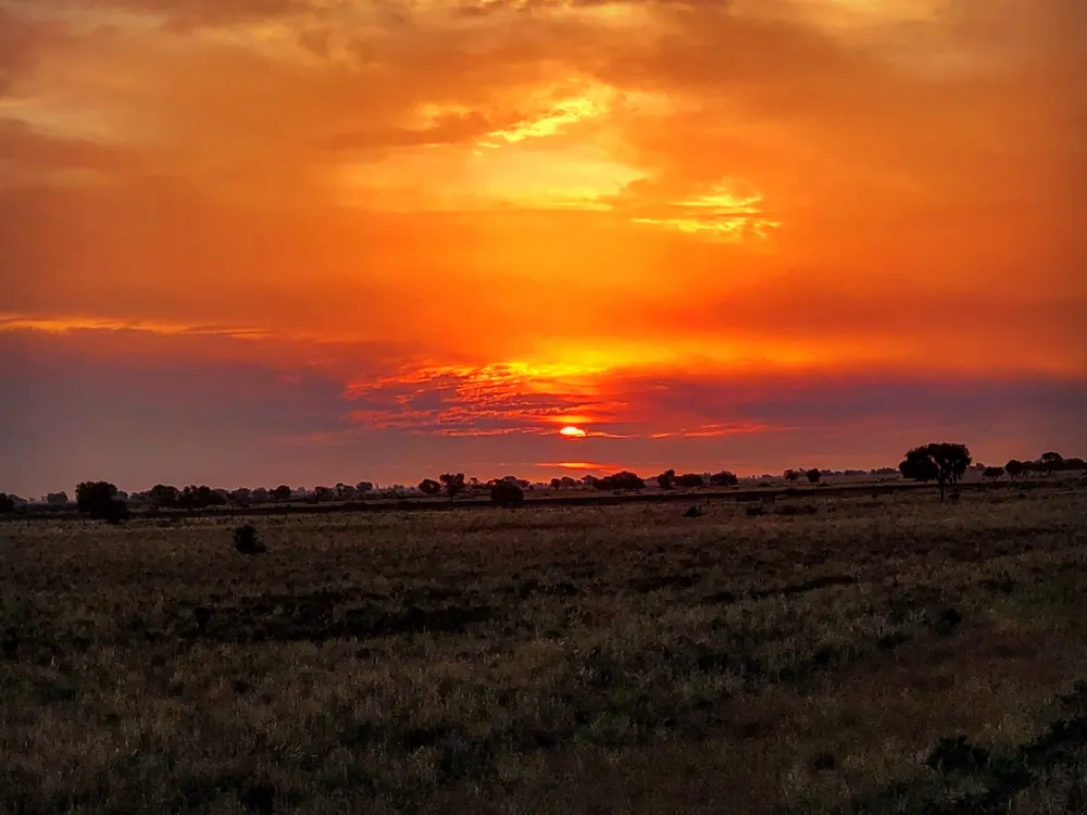 Outback sunset in Australia